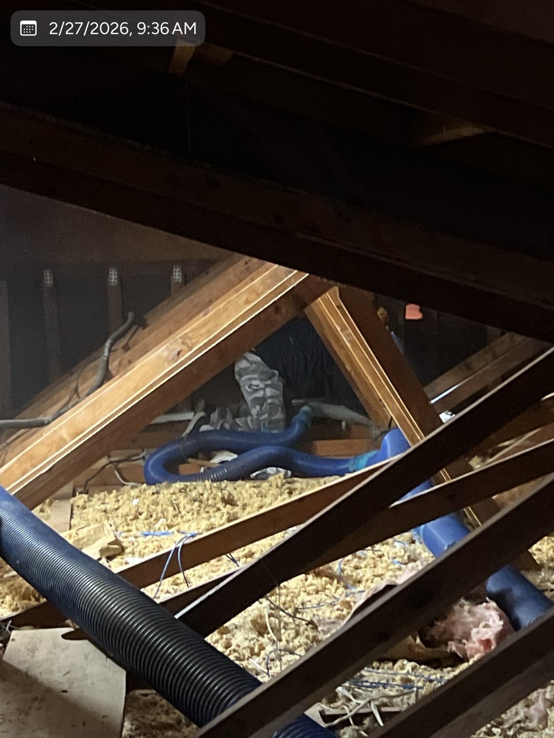 MVP crew removing existing attic insulation with professional equipment