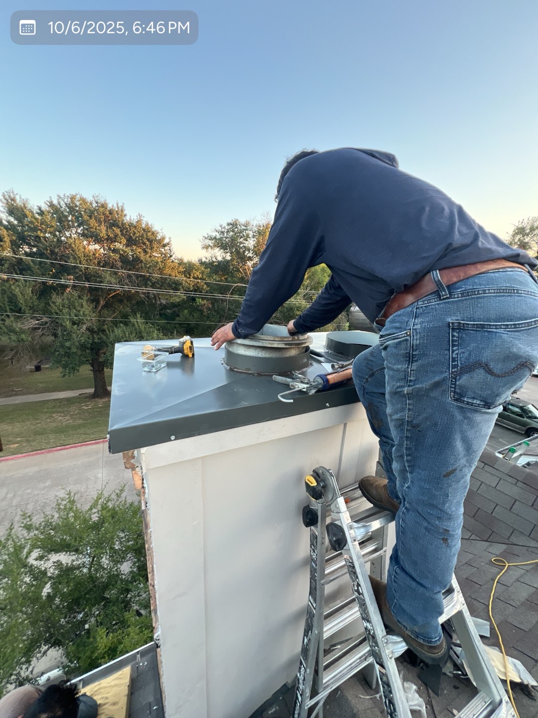 Chimney sealing and repair detail by MVP