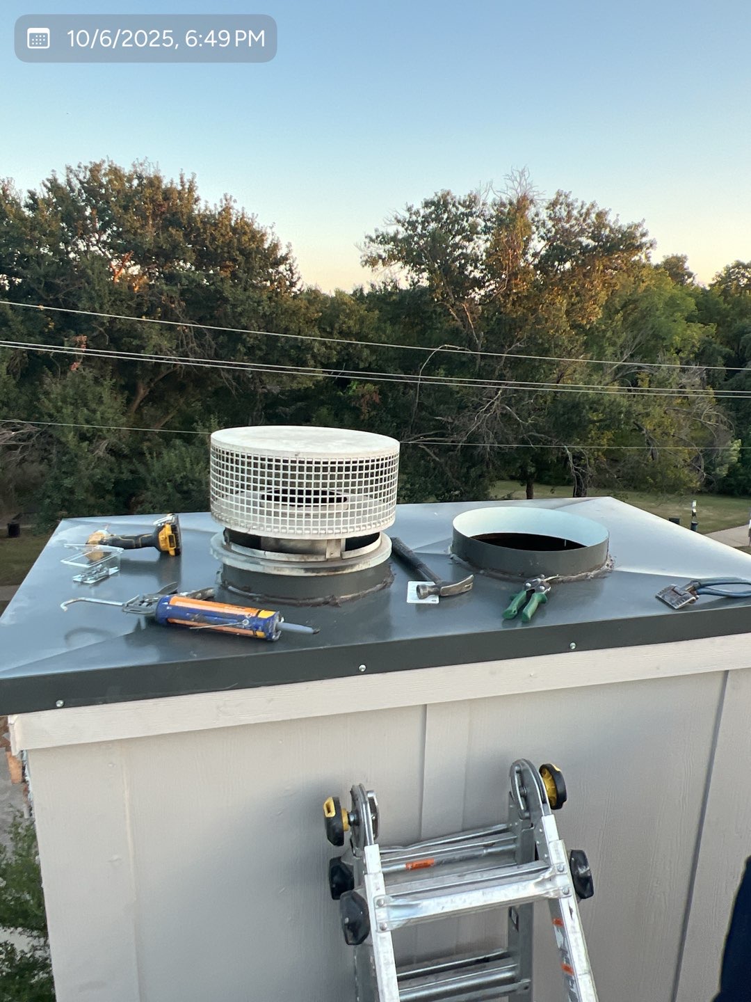 Completed chimney repair by MVP