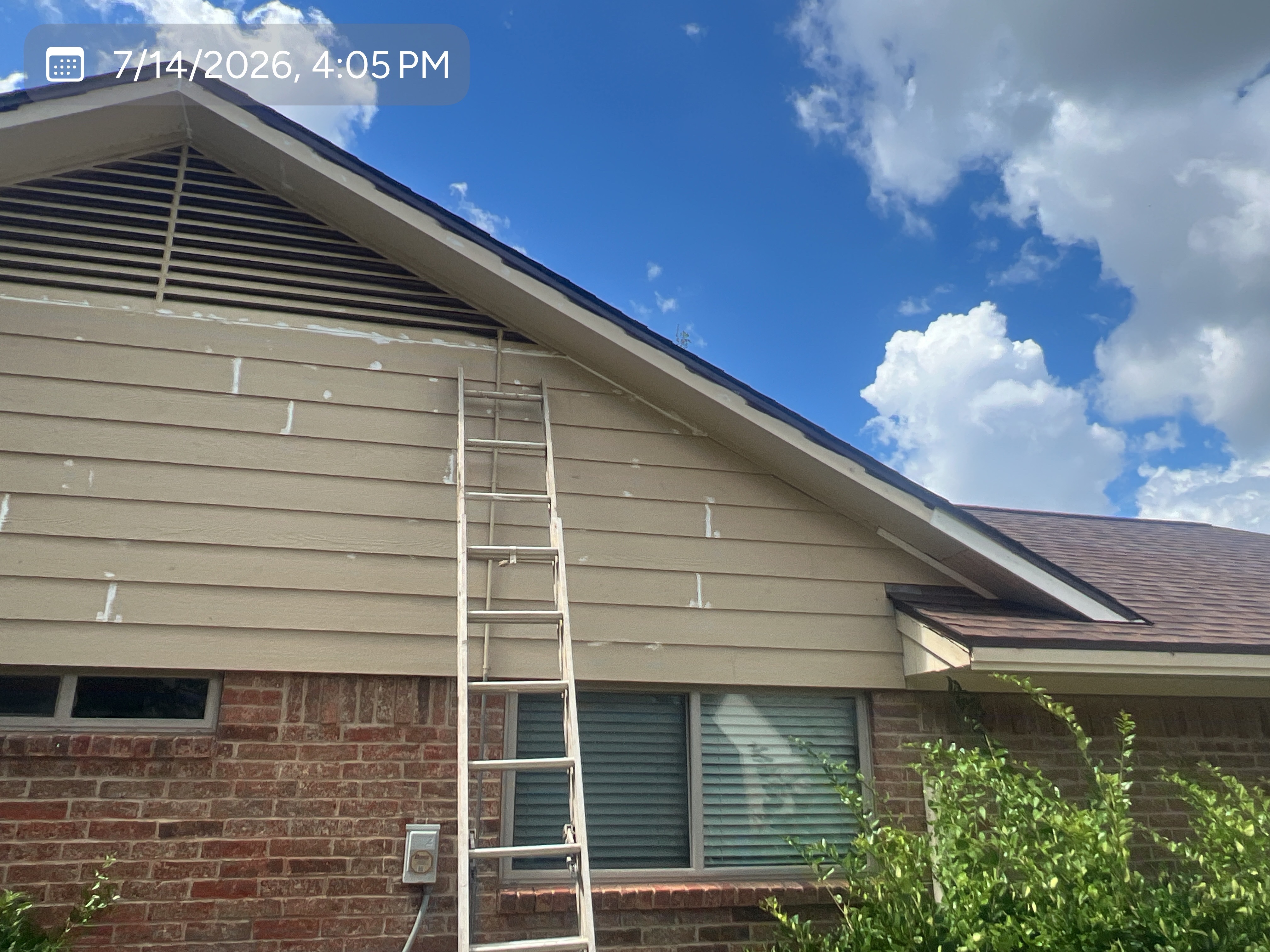 Exterior remodeling project in progress on a Dallas–Fort Worth home